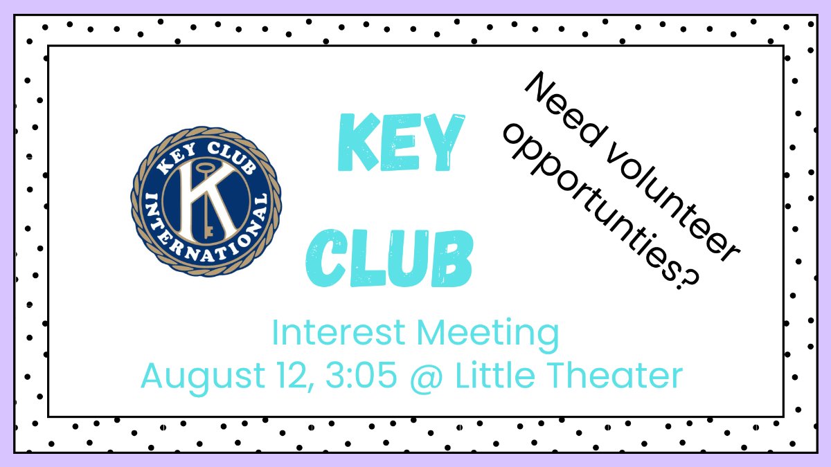 key club meeting